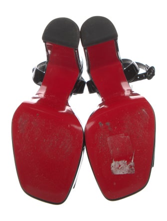 Christian Louboutin Patent Leather Slingback Pumps