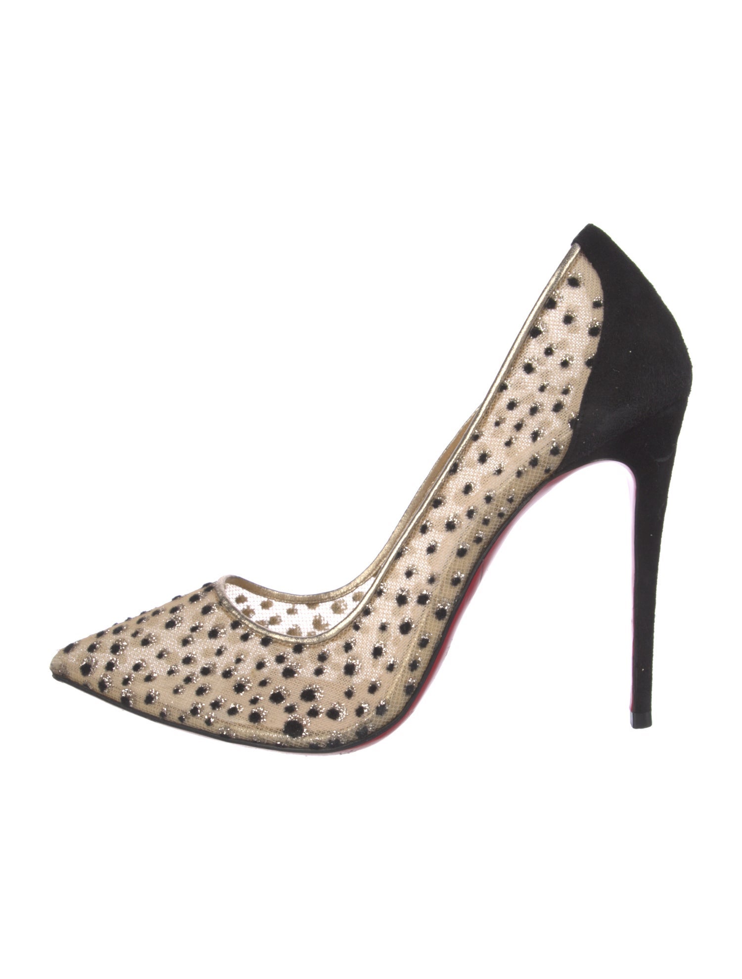 Christian Louboutin Mesh Mesh Accents Pumps