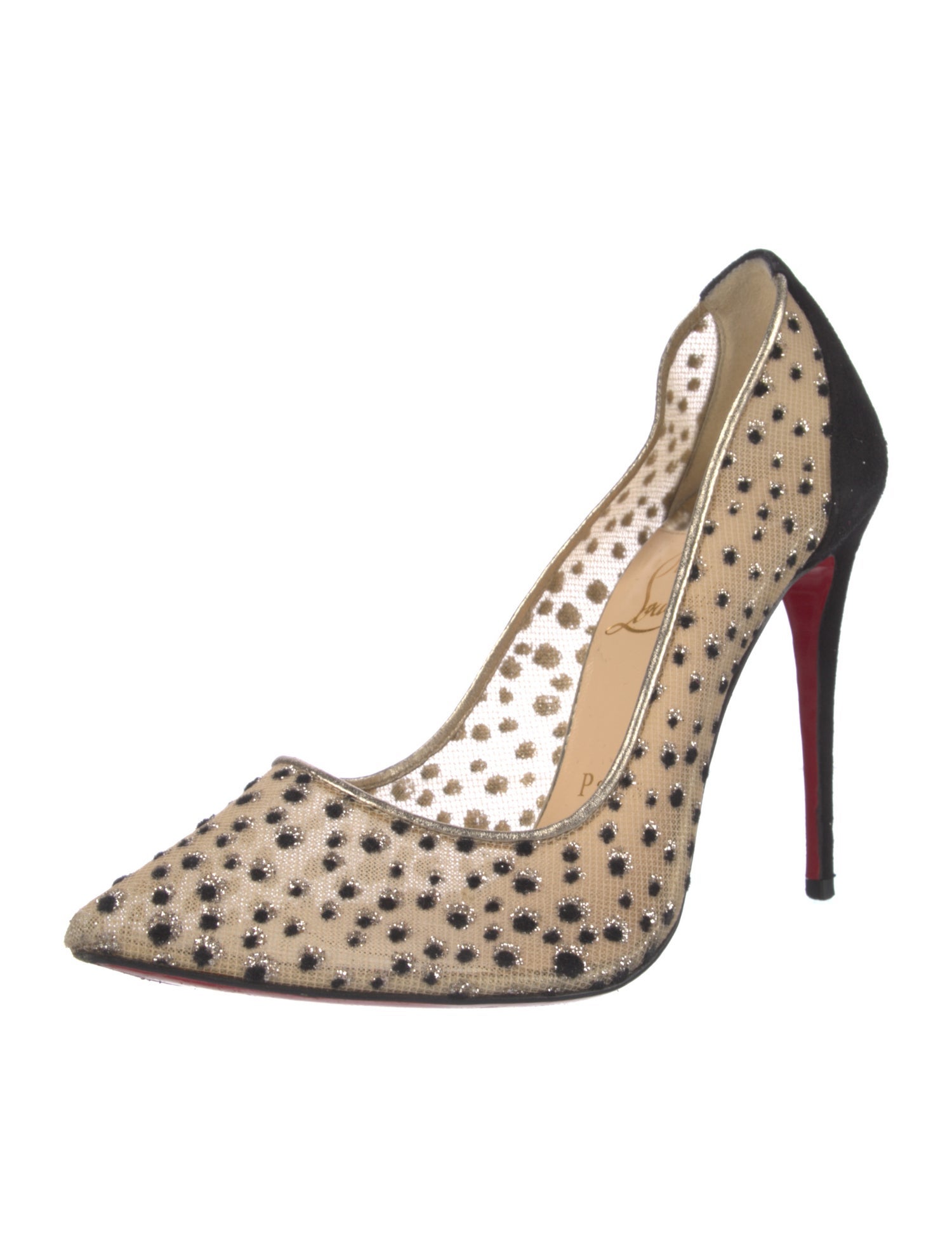Christian Louboutin Mesh Mesh Accents Pumps