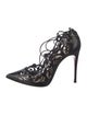Christian Louboutin Patent Leather Lasercut Accents Pumps