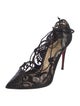 Christian Louboutin Patent Leather Lasercut Accents Pumps