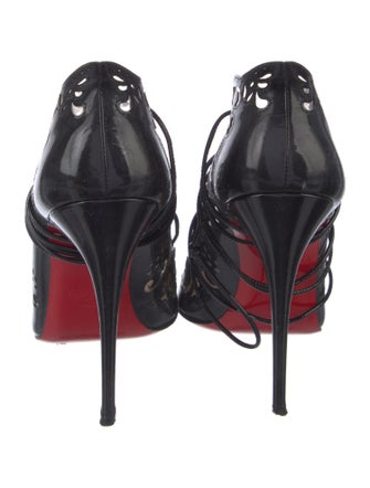 Christian Louboutin Patent Leather Lasercut Accents Pumps