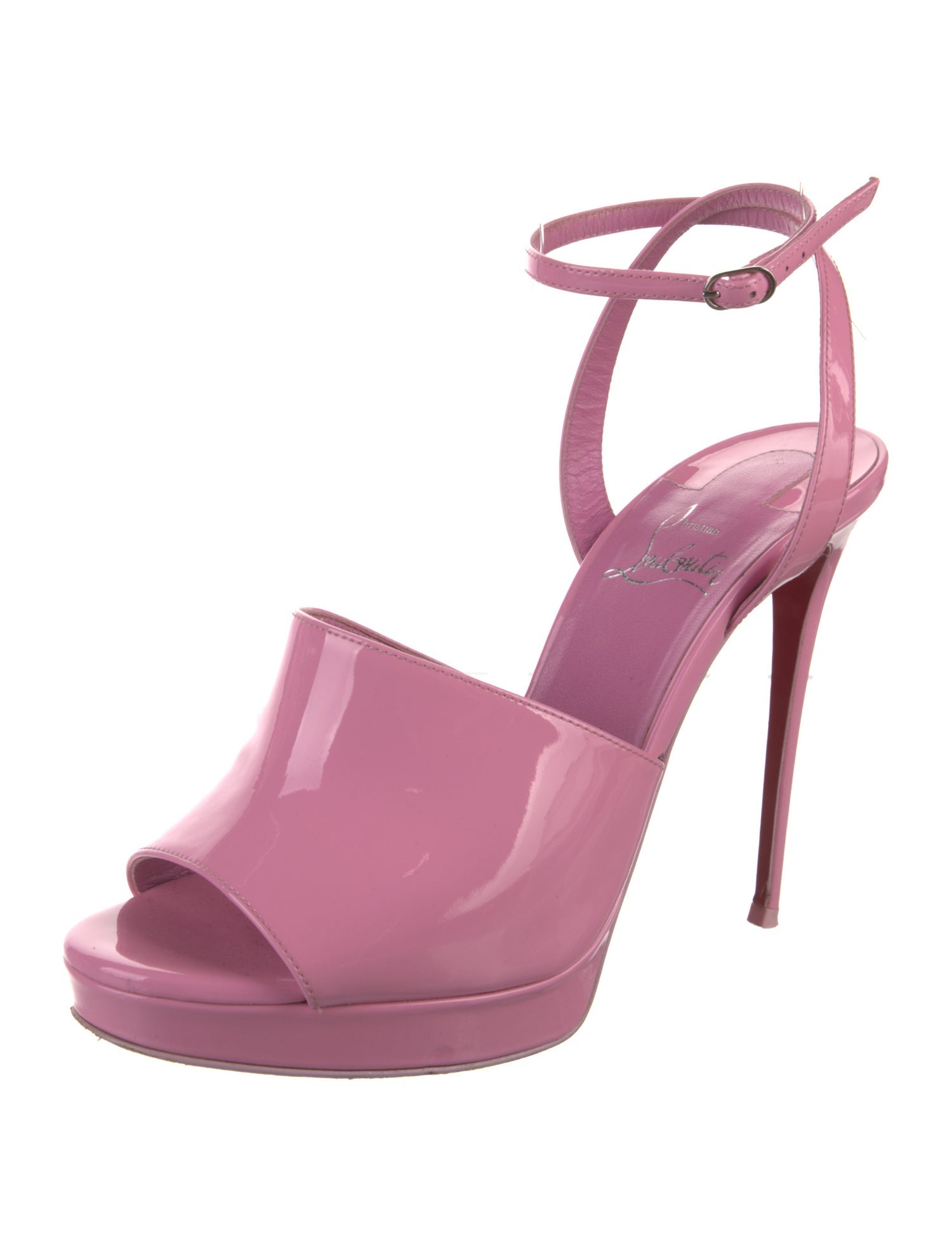 Christian Louboutin Patent Leather Slingback Pumps