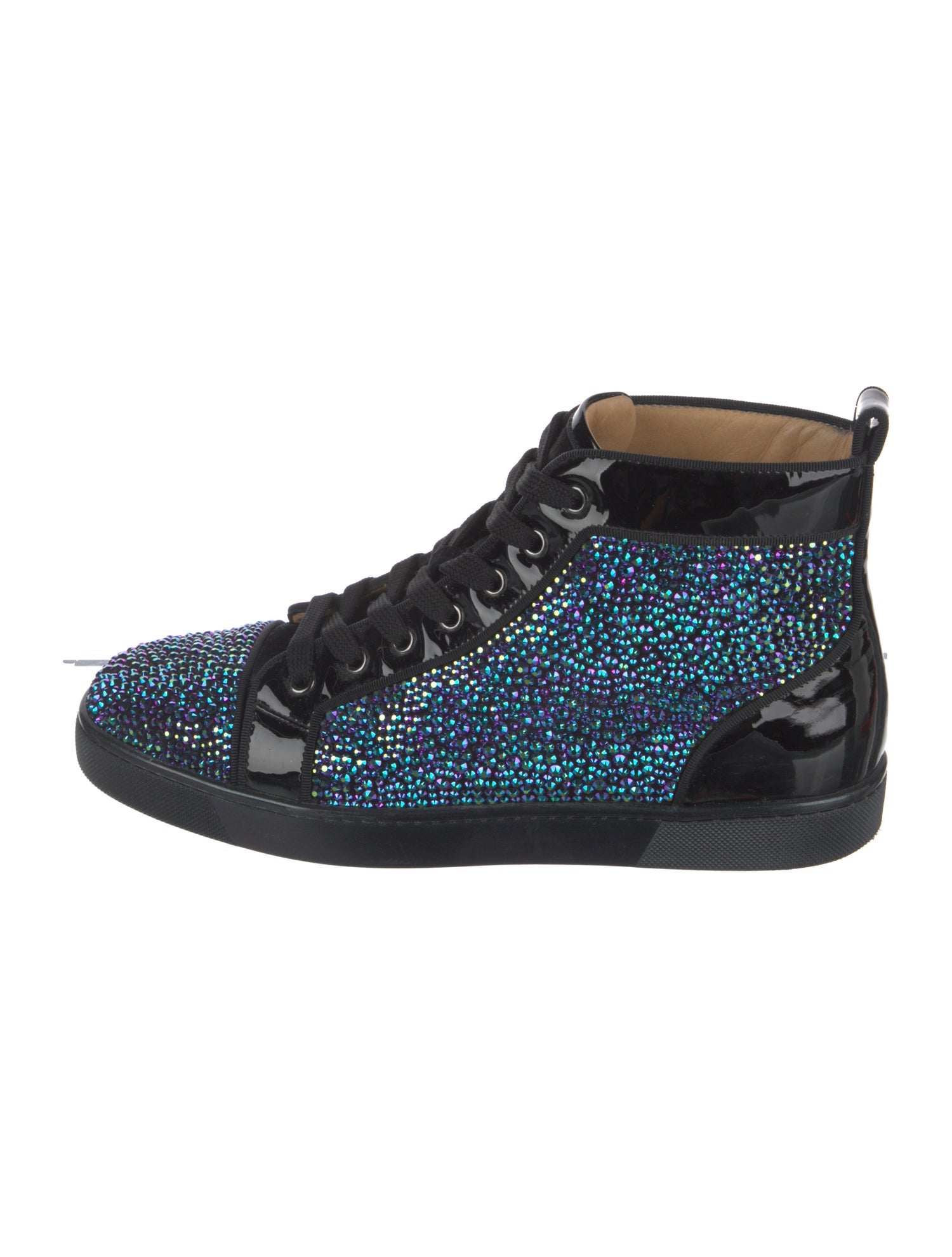 Christian Louboutin Colorblock Pattern Sneakers