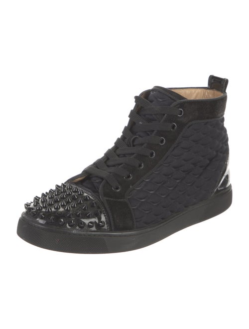 Christian Louboutin Spike Accents Leather Sneakers