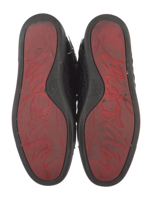 Christian Louboutin Spike Accents Leather Sneakers