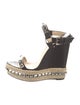 Christian Louboutin Spike Accents Leather Espadrilles