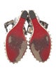 Christian Louboutin Spike Accents Leather Espadrilles