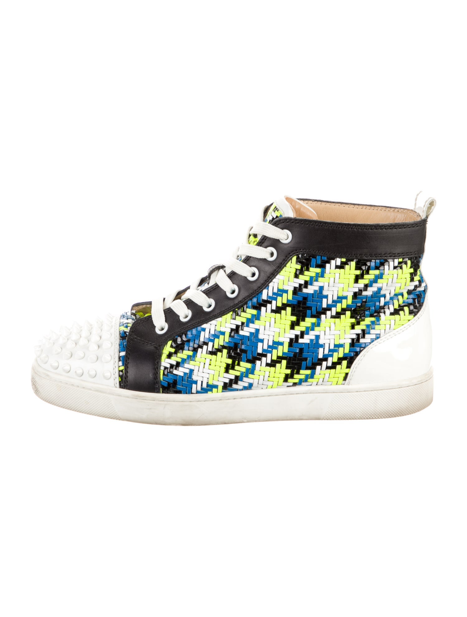 Christian Louboutin Leather Printed Sneakers