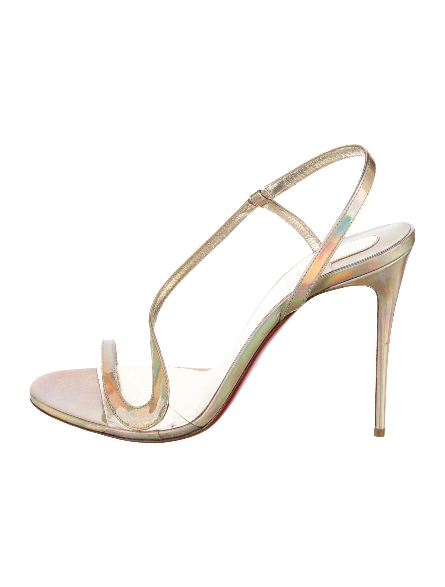 Christian Louboutin Patent Leather Slingback Sandals