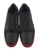 Christian Louboutin Spike Accents Suede Sneakers