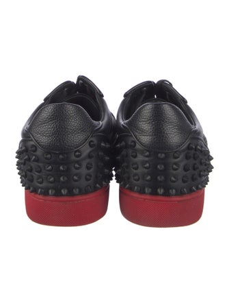Christian Louboutin Spike Accents Suede Sneakers