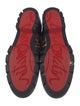 Christian Louboutin Calf Hair Animal Print Combat Boots