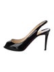 Christian Louboutin Patent Leather Slingback Pumps