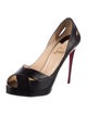 Christian Louboutin Leather Cutout Accent D'Orsay Pumps