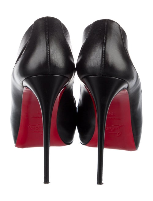 Christian Louboutin Leather Cutout Accent D'Orsay Pumps
