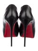 Christian Louboutin Leather Cutout Accent D'Orsay Pumps