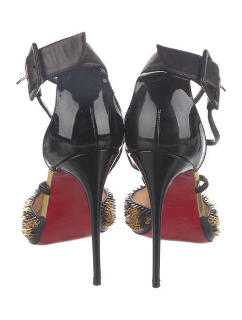 Christian Louboutin Spike Accents Leather D'Orsay Pumps