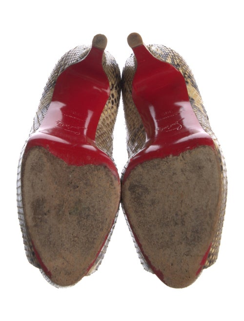 Christian Louboutin Snakeskin Animal Print Pumps