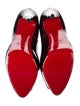 Christian Louboutin Patent Leather Cutout Accent Pumps