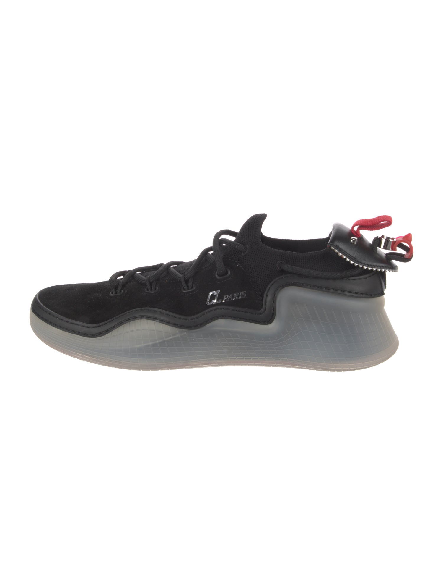 Christian Louboutin Suede Mesh Accents Sneakers