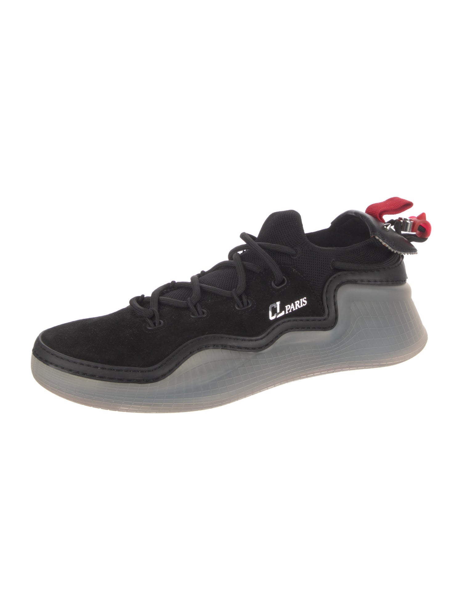 Christian Louboutin Suede Mesh Accents Sneakers