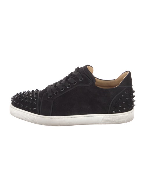 Christian Louboutin Spike Accents Suede Sneakers