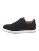 Christian Louboutin Spike Accents Suede Sneakers
