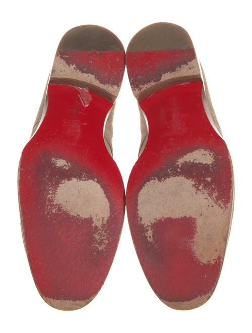 Christian Louboutin Suede Studded Accents Derby Shoes