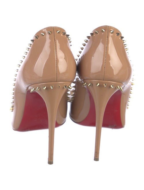Christian Louboutin Spike Accents Patent Leather Pumps