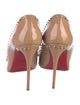 Christian Louboutin Spike Accents Patent Leather Pumps