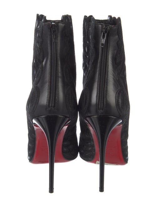 Christian Louboutin Leather Scalloped Accent Pumps