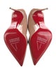 Christian Louboutin Patent Leather Scalloped Accent Pumps