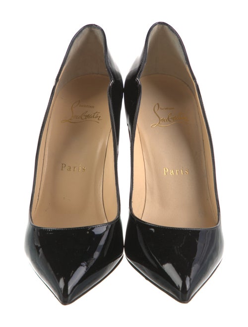 Christian Louboutin Patent Leather Scalloped Accent Pumps