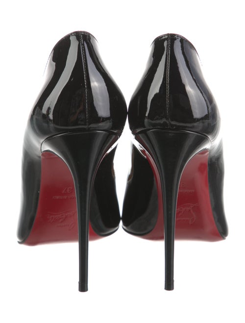 Christian Louboutin Patent Leather Scalloped Accent Pumps