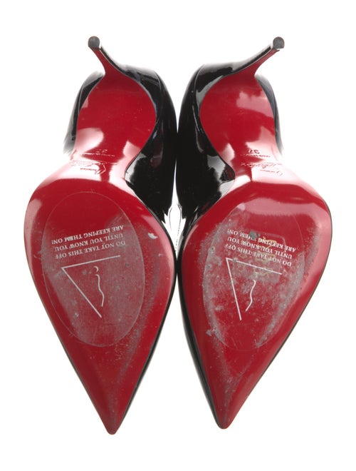 Christian Louboutin Patent Leather Scalloped Accent Pumps