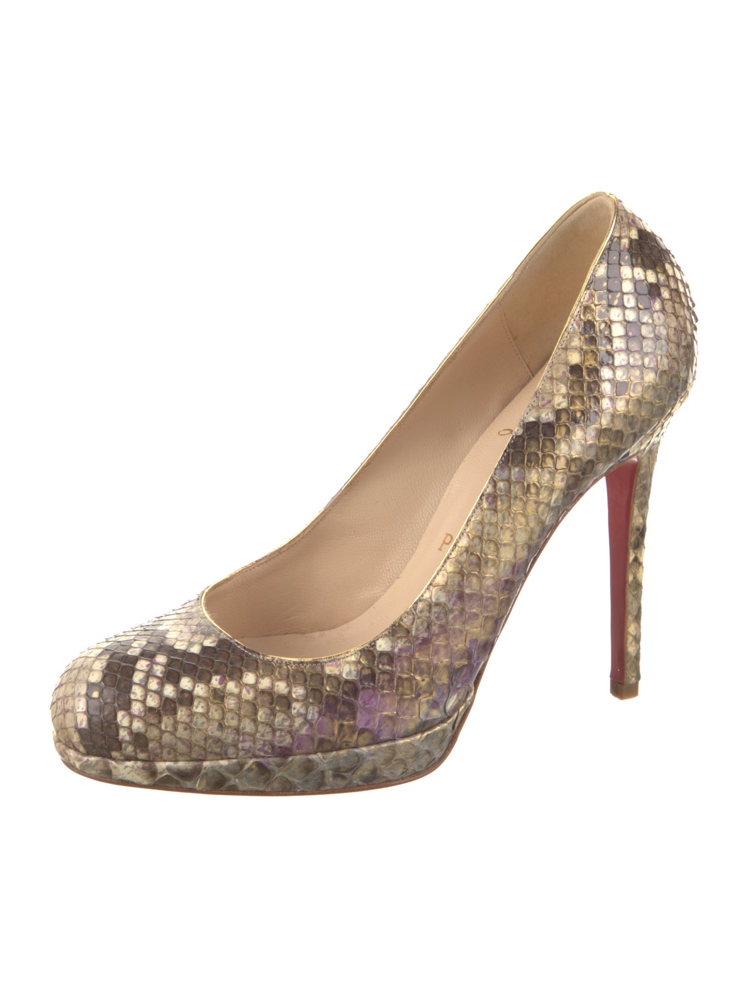 Christian Louboutin Snakeskin Animal Print Pumps w/ Tags