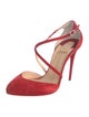 Christian Louboutin Suede D'Orsay Pumps