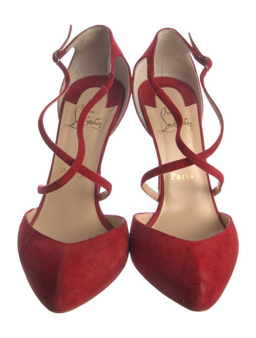 Christian Louboutin Suede D'Orsay Pumps