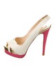 Christian Louboutin Leather Slingback Pumps