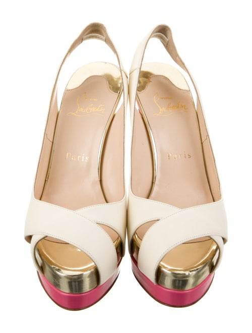 Christian Louboutin Leather Slingback Pumps