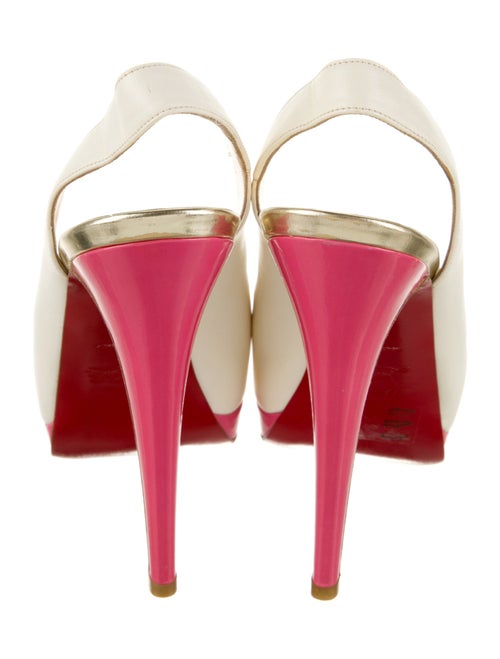 Christian Louboutin Leather Slingback Pumps