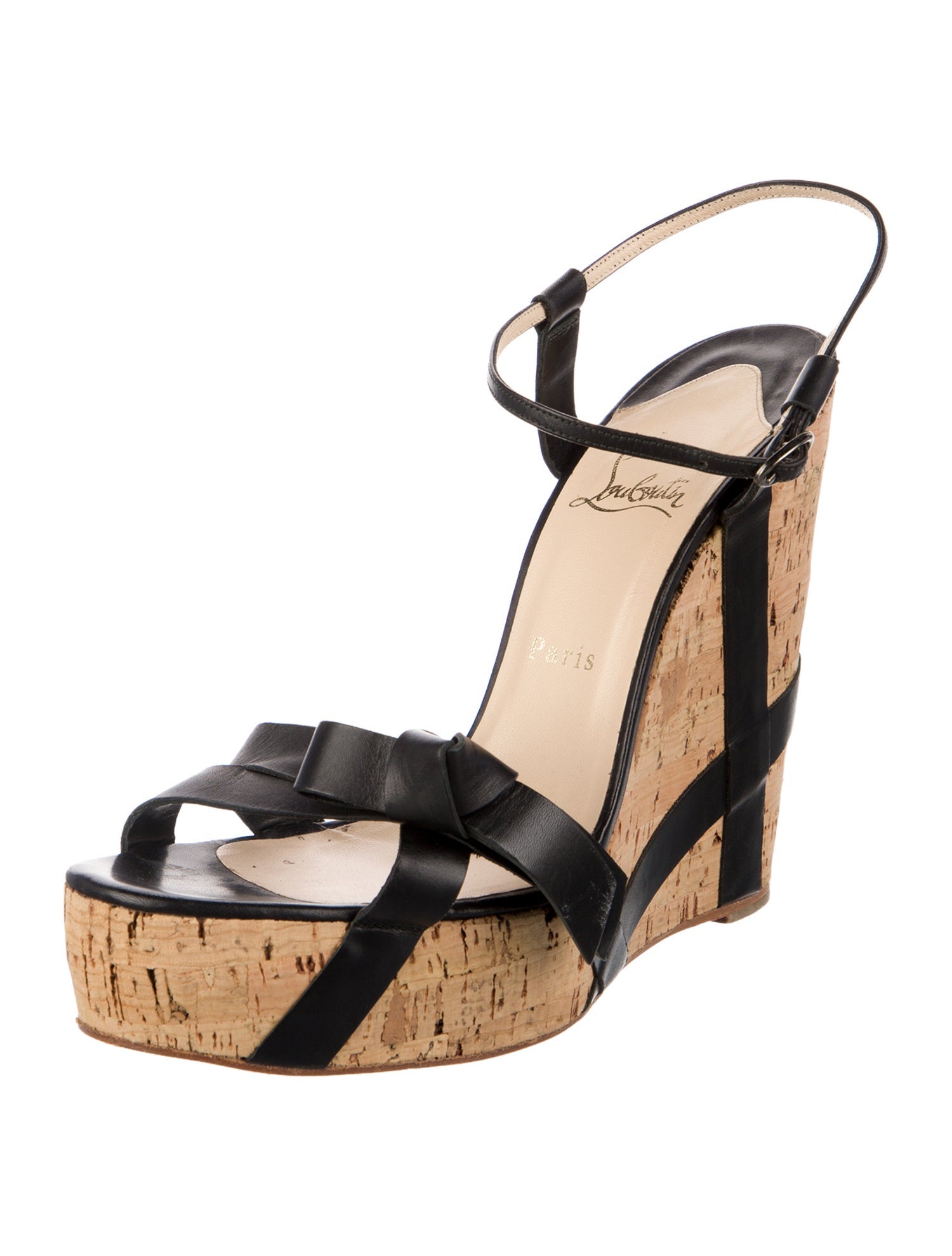 Christian Louboutin Leather Bow Accents