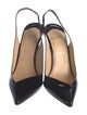 Christian Louboutin Patent Leather Slingback Pumps