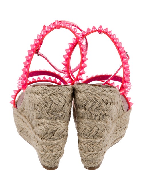 Christian Louboutin Spike Accents Leather Espadrilles
