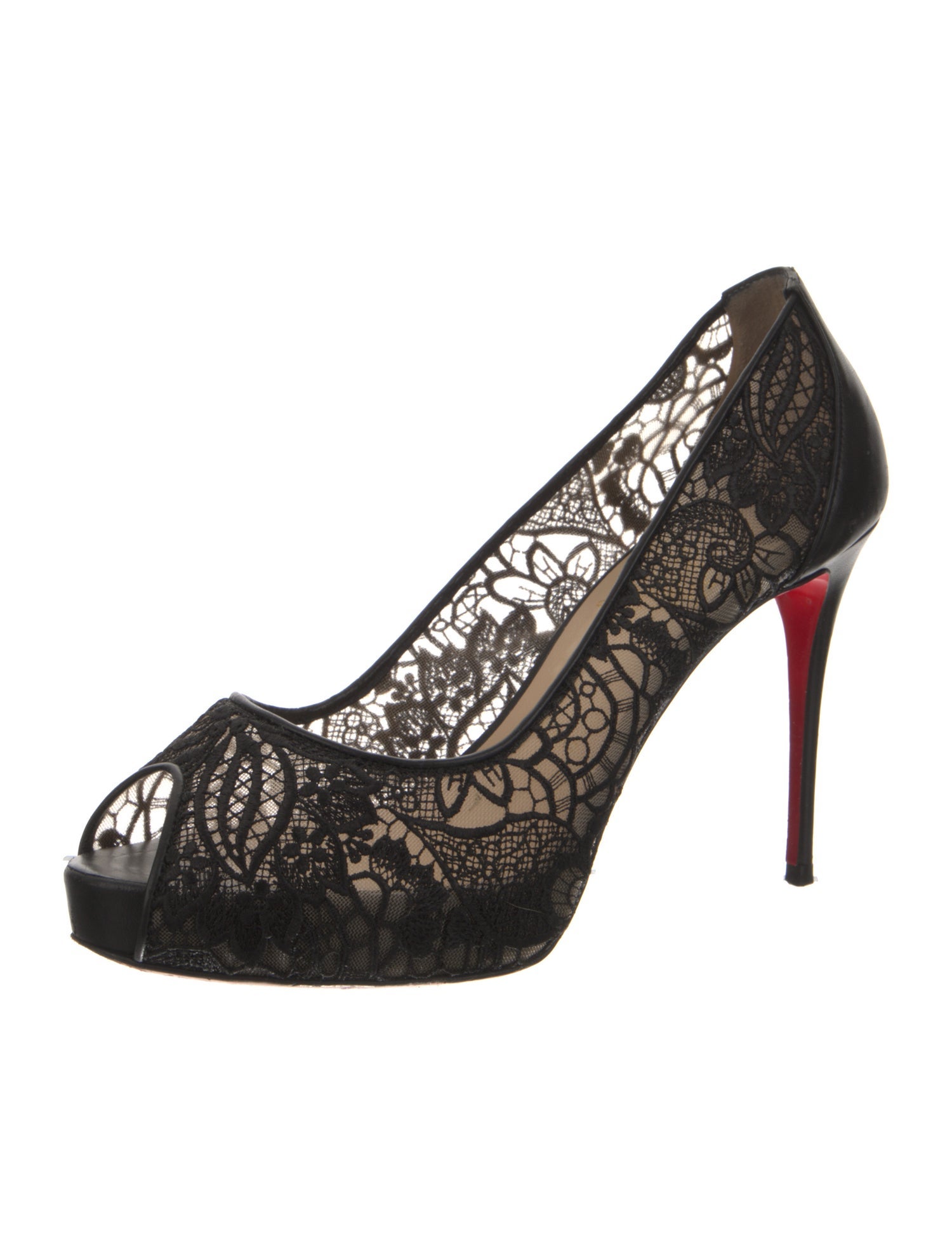 Christian Louboutin Lace Lace Pattern Pumps