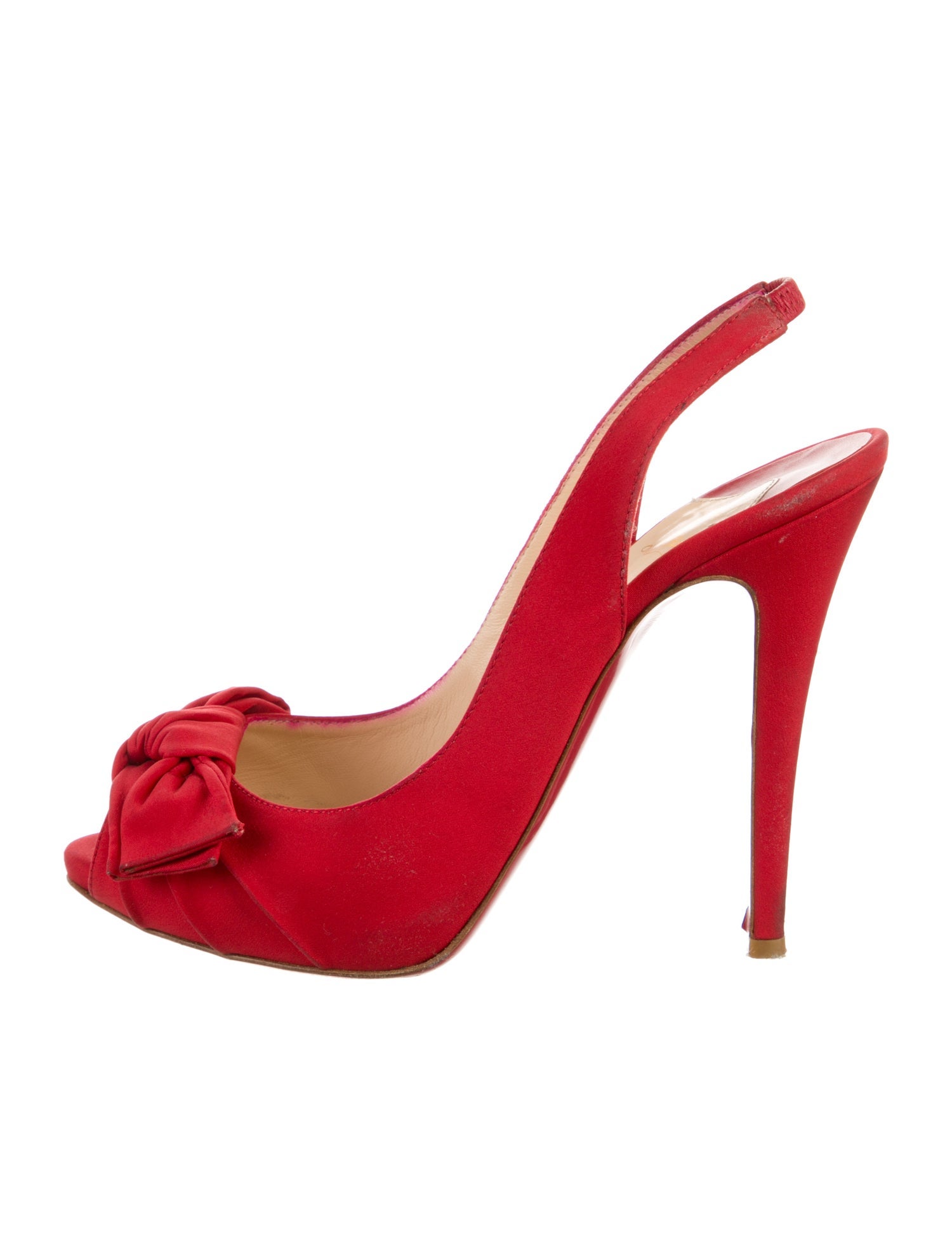 Christian Louboutin Bow Accents Slingback Sandals