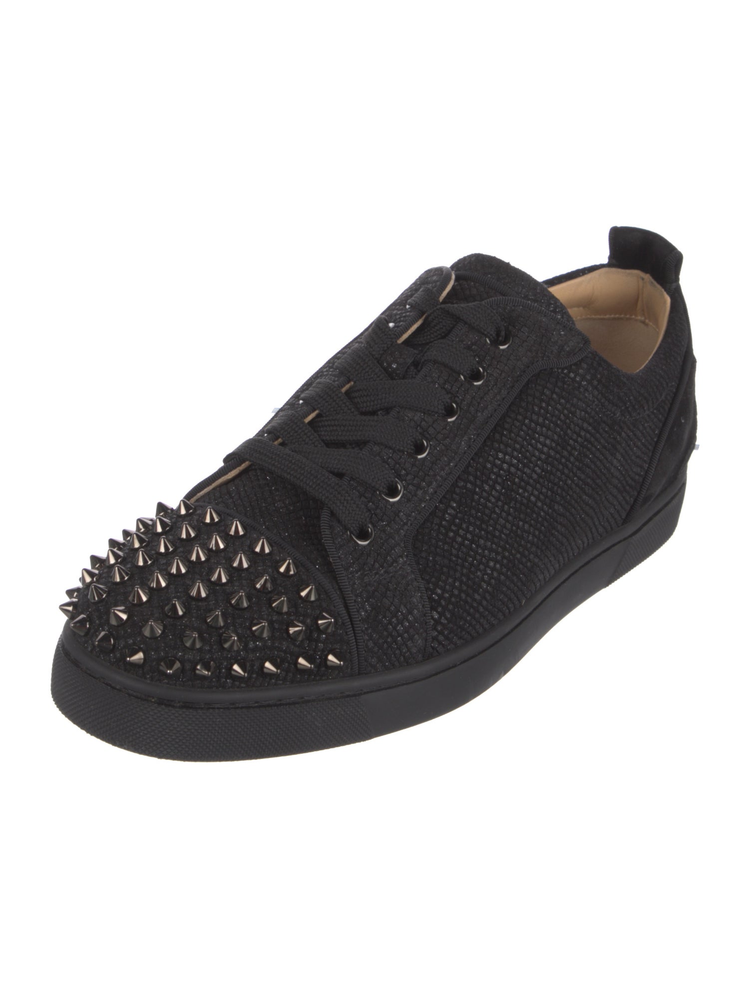 Christian Louboutin Suede Studded Accents Sneakers