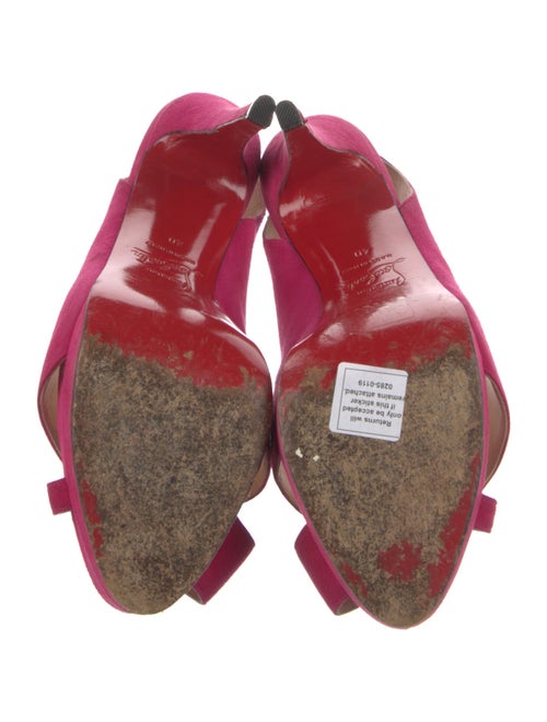 Christian Louboutin Suede Slingback Pumps