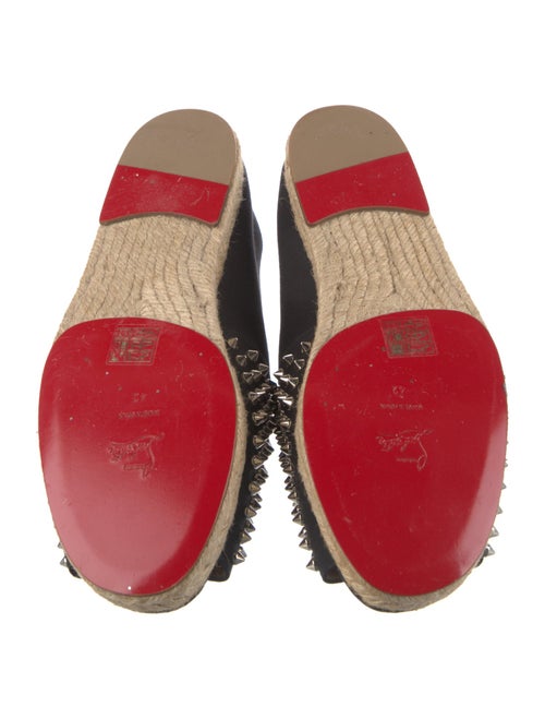 Christian Louboutin Canvas Colorblock Pattern Espadrilles